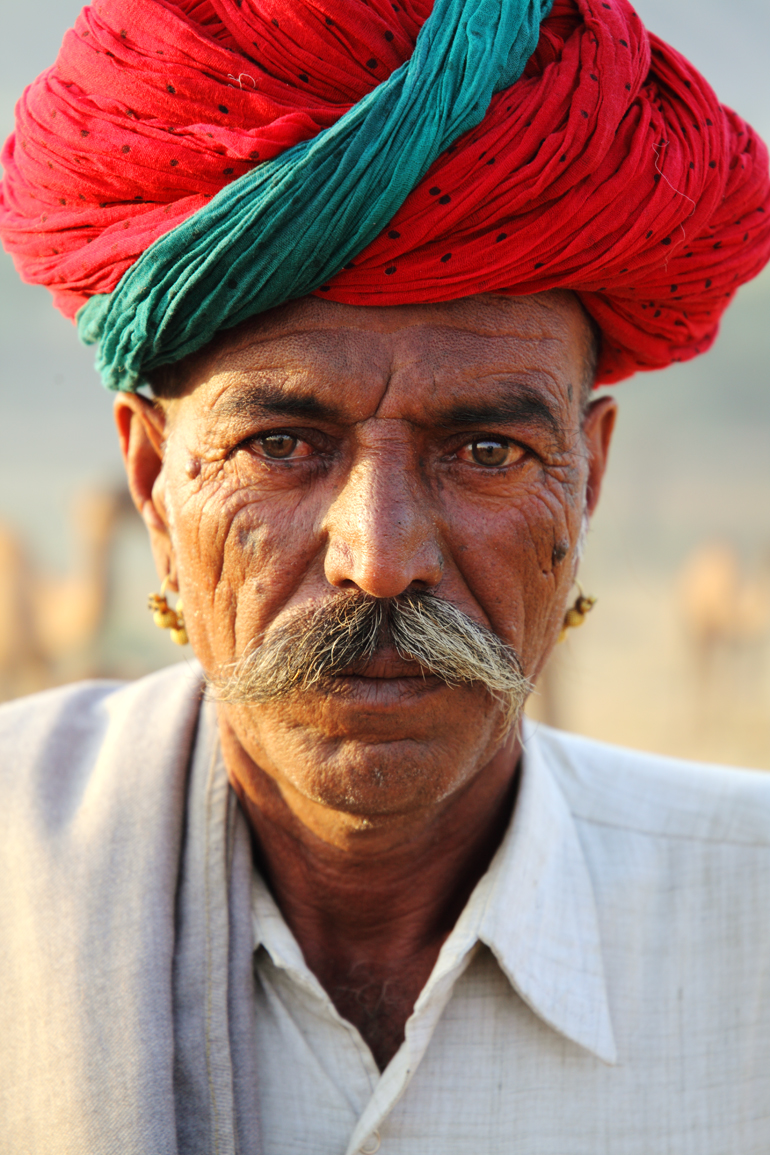 kamelförare i Pushkar Rajasthan