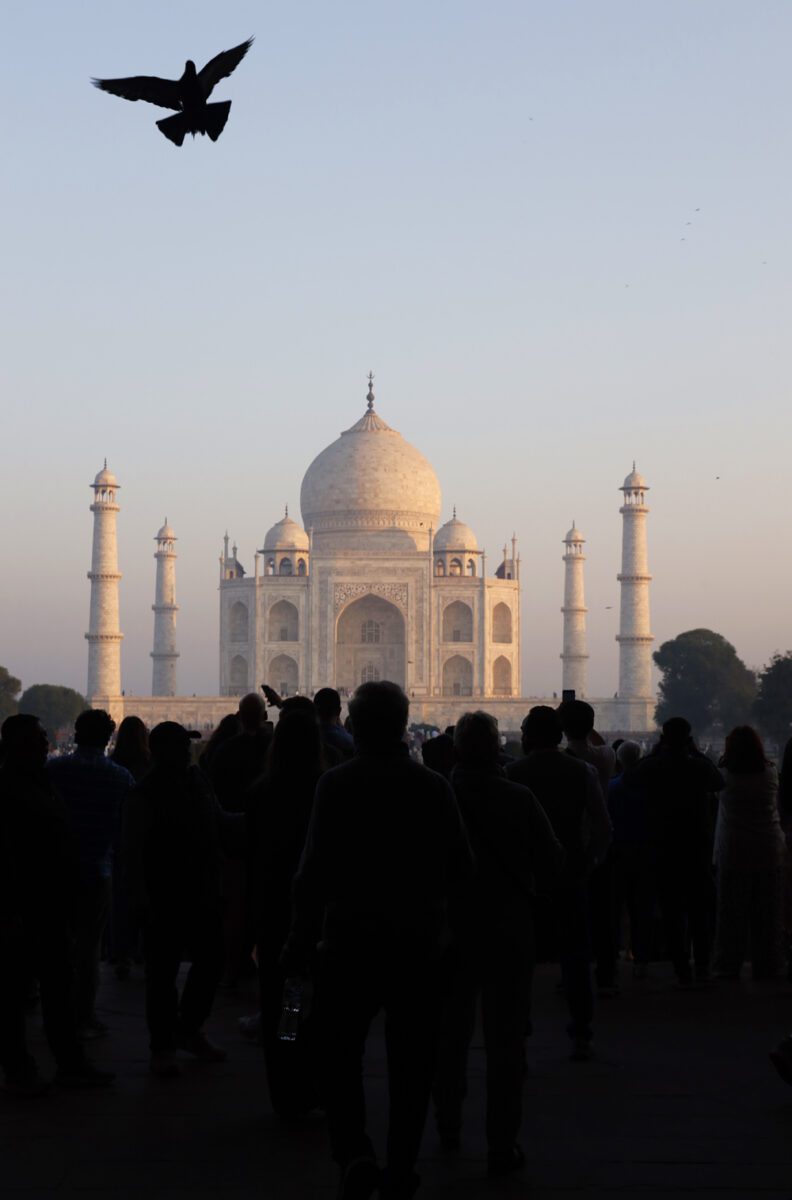 Taj Mahal i soluppgång, magiskt !